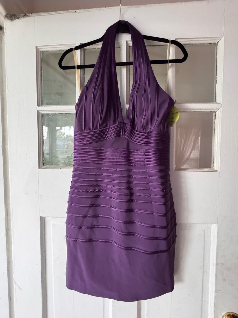 Windsor Purple Halter Mini Dress